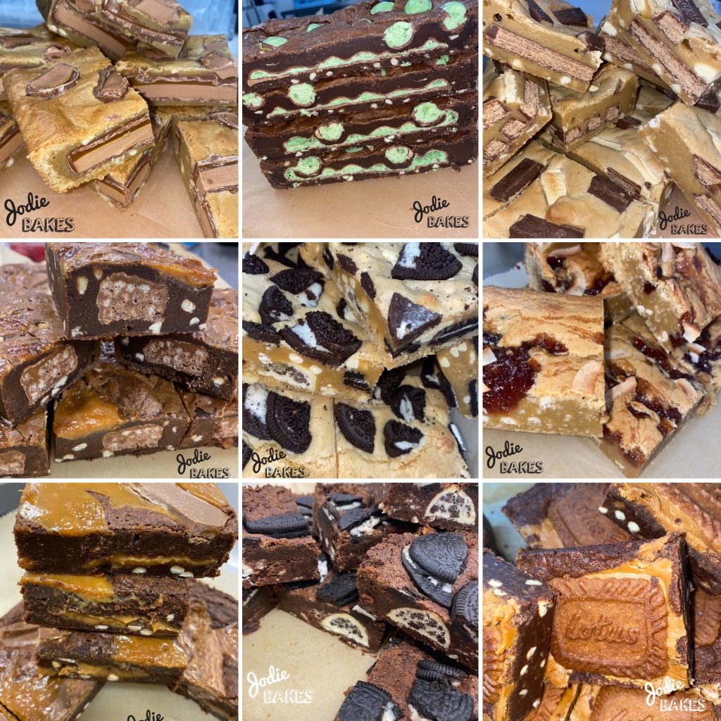 Brownie/Blondie Stack ‘Cake’ 🍪 🍫 🍬 🍰 Jodie Bakes